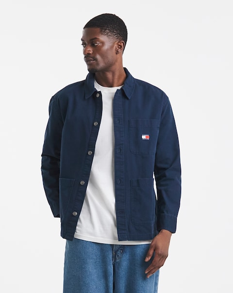 Tommy Jeans Essential Overshirt - Navy
