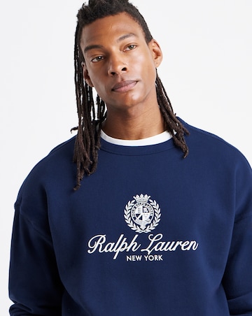 Polo Ralph Lauren Graphic Crew Neck Sweatshirt - Navy