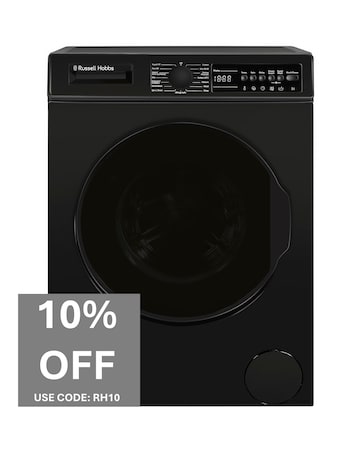 Russell Hobbs RH914W116B, 9kg, 1400rpm, Washing Machine - Black