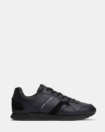 Tommy Hilfiger Leather Runner - Black