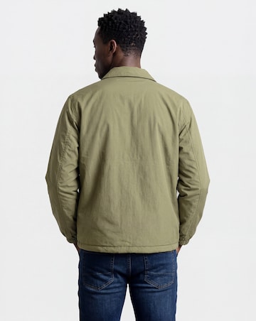 Khaki Shower Resistant Lightweight Padded Jacket