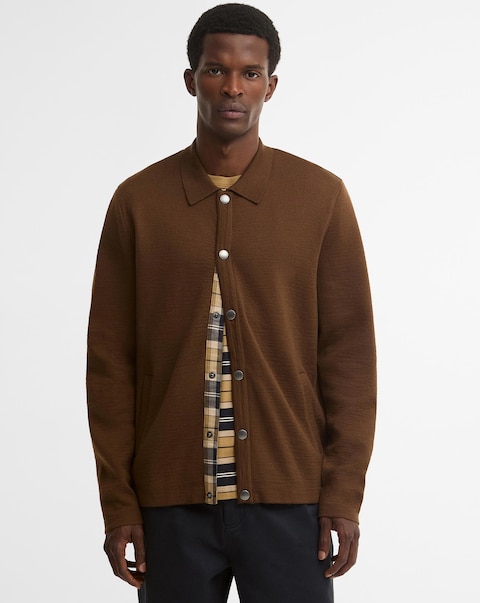 Barbour Florcombe Knitted Cardigan - Dark Sand
