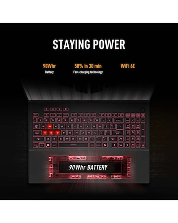ASUS TUF Gaming Laptop - 16in NVIDIA GeForce RTX 5060 AMD Ryzen 9 1TB SSD