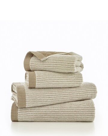 The Lyndon Company Willow Weave Striped 100% Cotton Towel