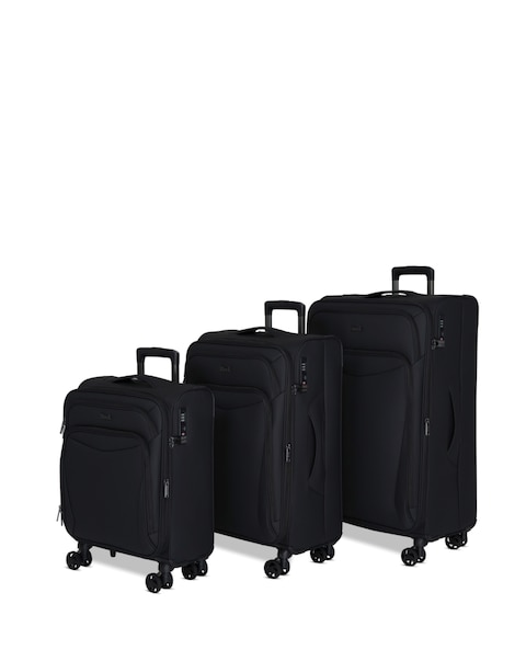 Rock Luggage Vitality 3pc Softshell Suitcase Set