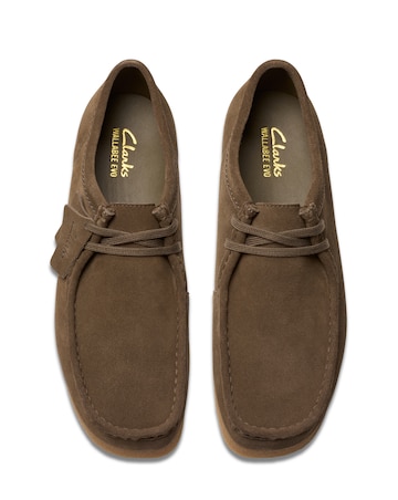 Clarks Wallabee EVO Suede Shoe - Dark Olive