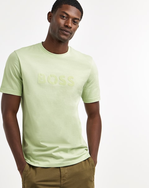 BOSS Short Sleeve Logo T-Shirt - Light Green