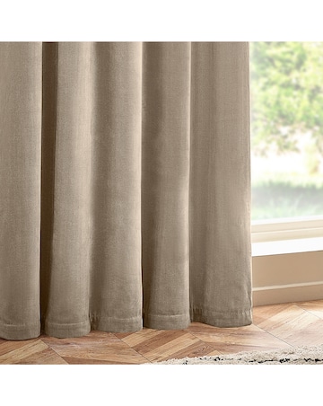 Yard Heavy Chenille Lined Eyelet Curtains