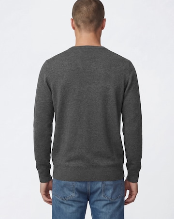 Cotton Knitted V Neck Jumper Long