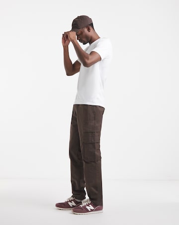 Pure Cotton V-Neck T-Shirt- White