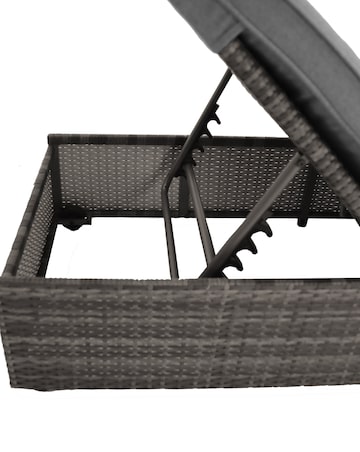 Charles Bentley Rattan Sun Lounger