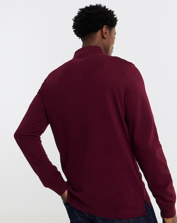 Tommy Hilfiger Long Sleeve 1985 Pique Polo - Burgundy