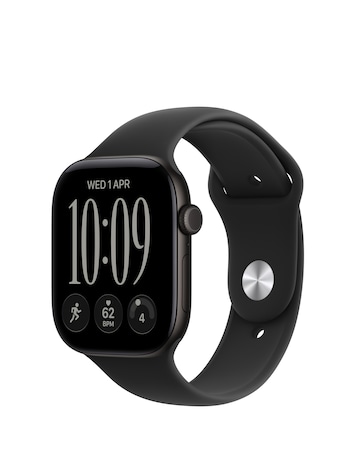 Apple Watch Series 12 GPS 46mm - Black Aluminium/Black Sport Band - S/M