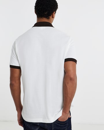 Lacoste Short Sleeve Contrast Polo - Flour