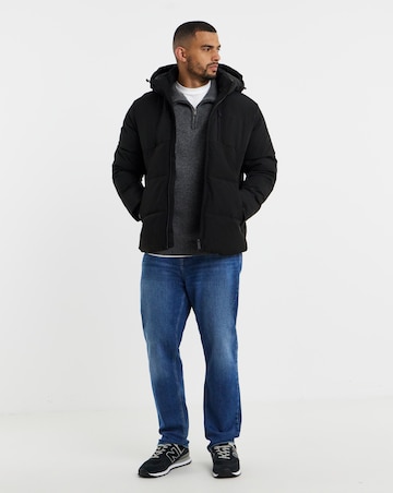 Jack & Jones Becks Puffer Coat - Black