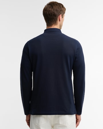 Barbour Blaine Tailored Long Sleeve Polo Shirt - Navy