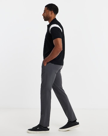 BOSS Short Sleeve Contrast Paddy Polo - Black