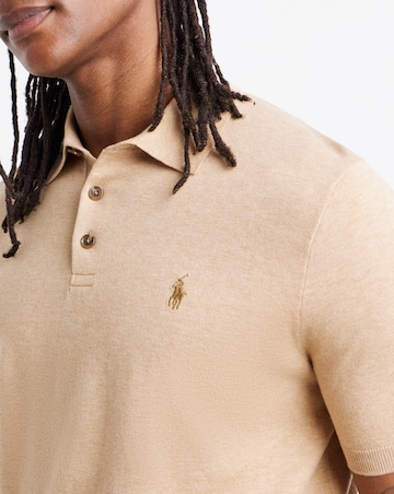 Polo Ralph Lauren Short Sleeve Knitted Polo - Camel