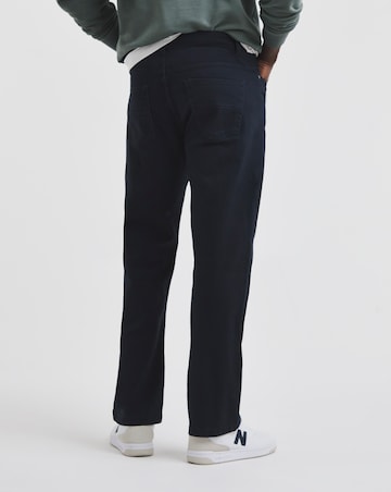 Union Navy Straight Stretch Gabardine Jeans
