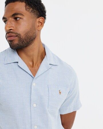 Polo Ralph Lauren Double Faced Oxford Resort Shirt - Blue/Cream