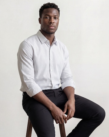 Long Sleeve Poplin Stripe Shirt Long