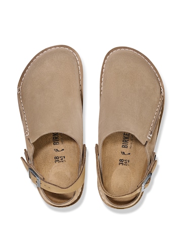 Birkenstock Lutry Premium Suede Slippers - Grey Taupe