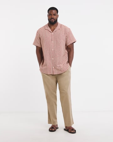 Jack & Jones Montauk Crochet Shirt - Red