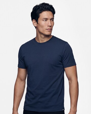 Folio Mercerised Supima Cotton T-Shirt-Navy