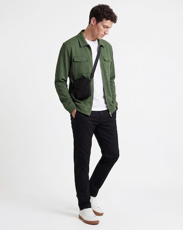 Folio Interlock Zip Shacket-Khaki