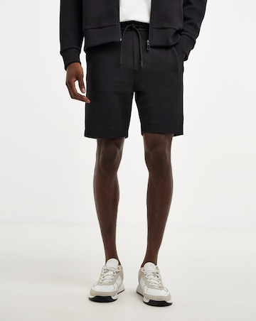 BOSS Contrast Jersey Short - Black