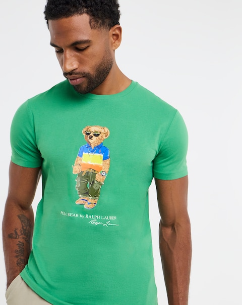Polo Ralph Lauren Short Sleeve Beach Bear T-Shirt - Green