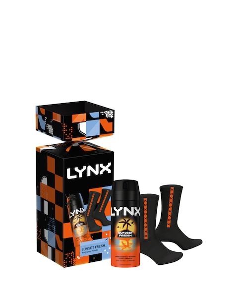 Lynx Bodyspray + Socks Sunset Fresh Cracker Gift Set
