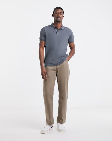 Tipped Pique Polo Long