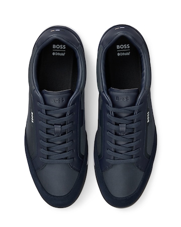 BOSS Nitan Low Top Trainers - Navy