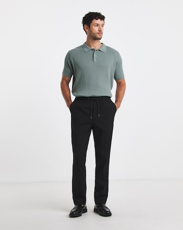 Black Elasticated Jogger Trouser