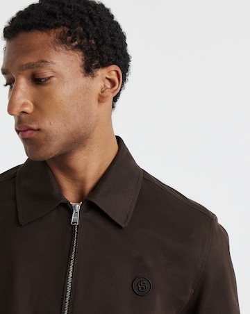 BOSS BB Cotton Coach Jacket - Dark Brown