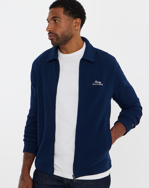 Tommy Hilfiger Summer Texture Ivy Jacket - Navy