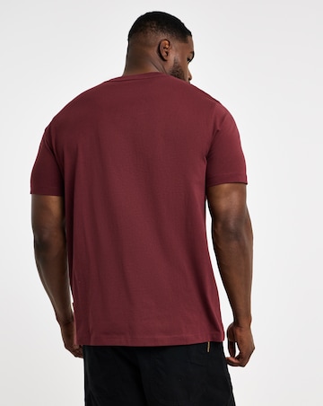 Jack & Jones Frederiksberg Graphic Box T-Shirt - Burgundy