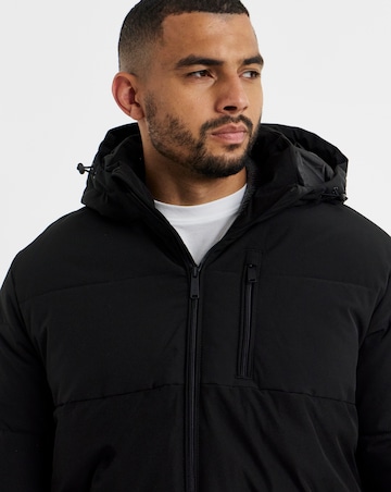 Jack & Jones Becks Puffer Coat - Black