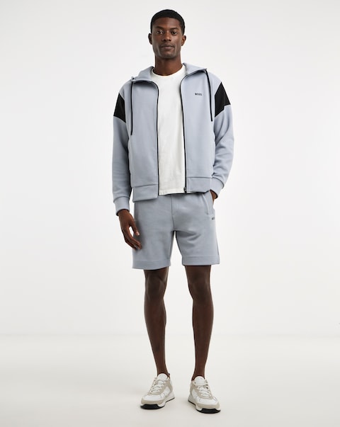 BOSS Contrast Jersey Short - Dark Grey