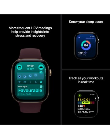 Apple Watch Series 12 GPS 46mm - Space Grey Aluminium/Navy Blue Sport Band - M/L