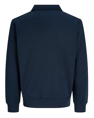 Jack & Jones Bradley Zip Sweat Polo - Navy