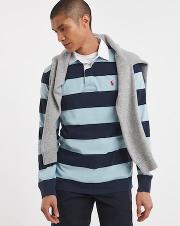 Polo Ralph Lauren Stripe Rugby Shirt - Navy/Blue