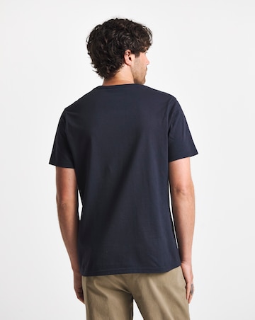 Barbour Moorside Short Sleeve Logo Tailored T-Shirt- Navy
