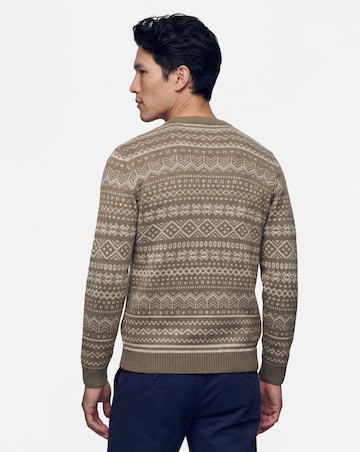 Knitted Fairisle Crew Neck Jumper
