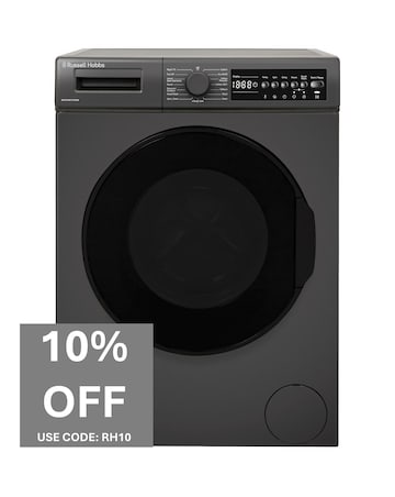 Russell Hobbs RH914W116AN 9kg 1400rpm Washing Machine Anthracite + Install