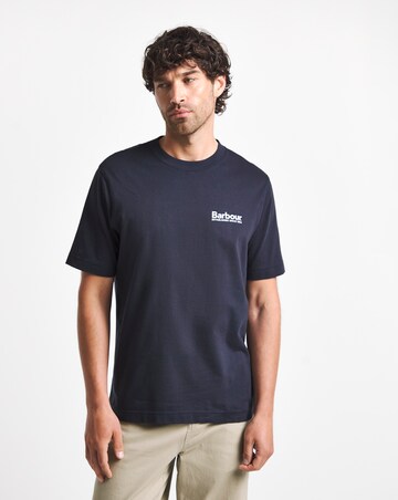 Barbour Moonwell Short Sleeve Graphic Relaxed T-Shirt - Navy