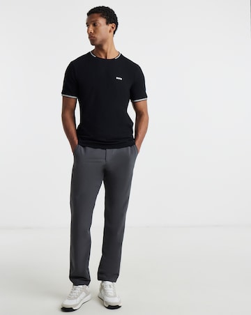 BOSS Short Sleeve Tipped T-Shirt - Black