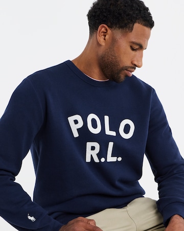 Polo Ralph Lauren Logo Crew Neck Sweatshirt - Navy