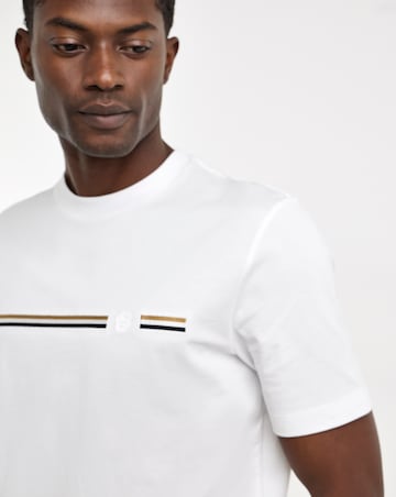 BOSS Short Sleeve Stripe Logo T-Shirt - White